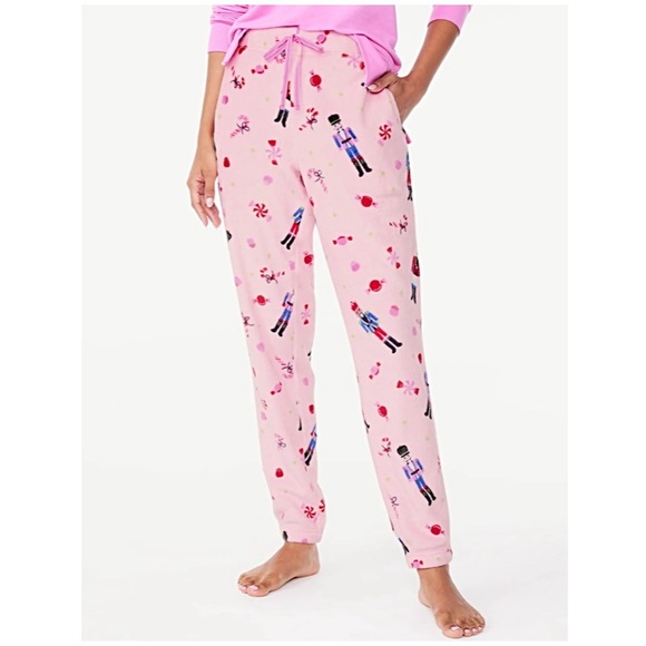 JOYSPUN WOMEN’S PLUSH FLEECE SLEEP JOGGERS - Picture 1 of 9